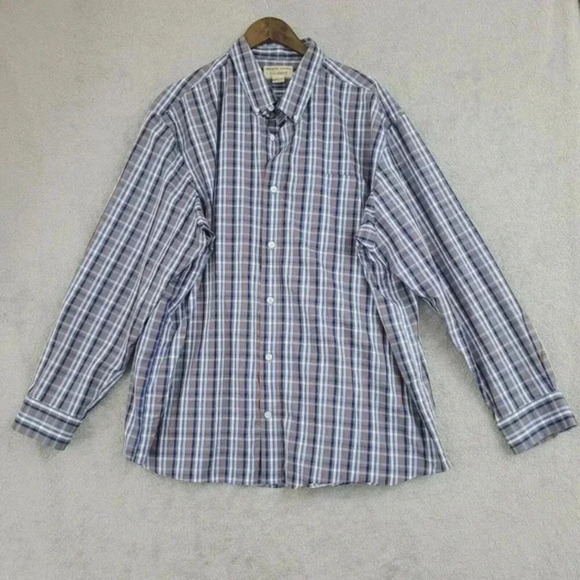 Other - Duluth Trading Co. Wrinklefighter Men's 2XL Plaid Shirt Button Down 30CT